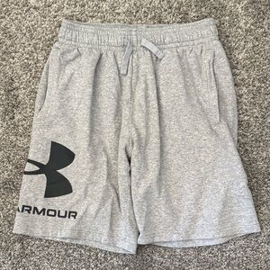 Under Armour Gray Athletic Shorts with Elastic Waistband